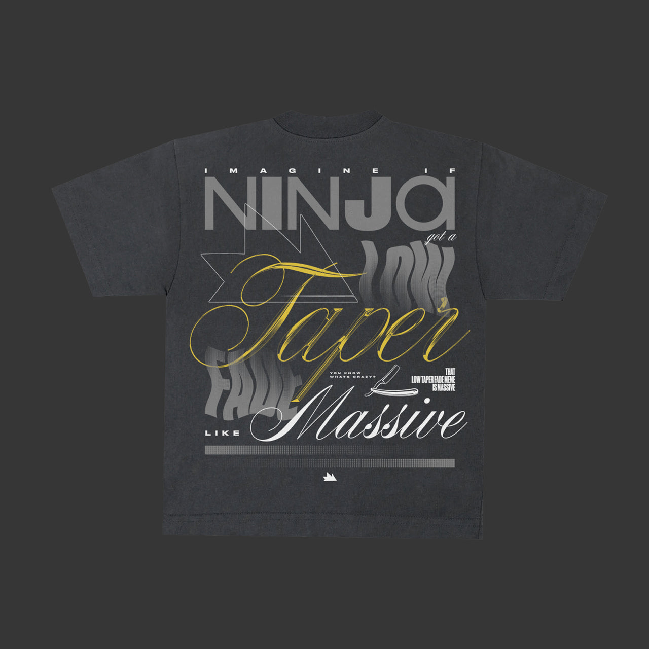 Low Taper Fade Black Tee