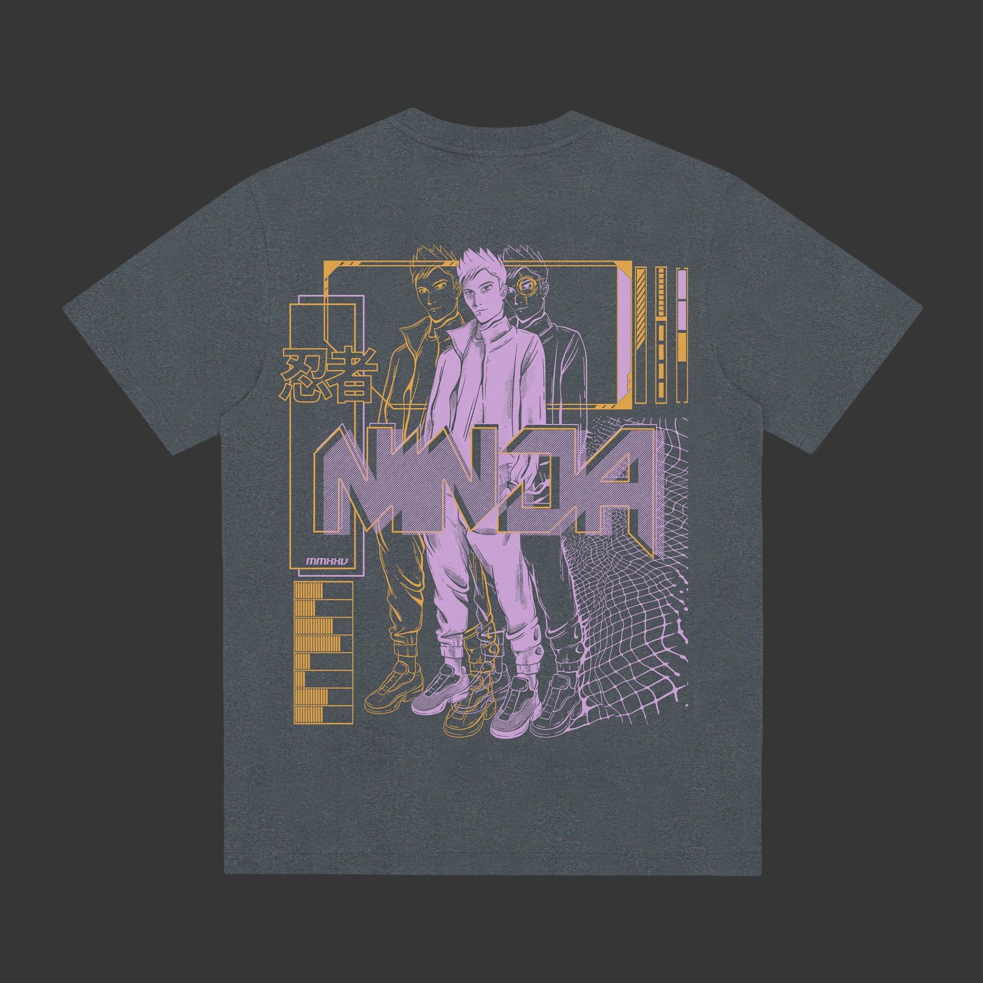 Anime '25 Charcoal Tee • Team Ninja