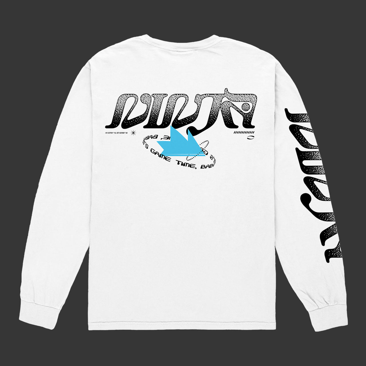 Game Time White Long Sleeve