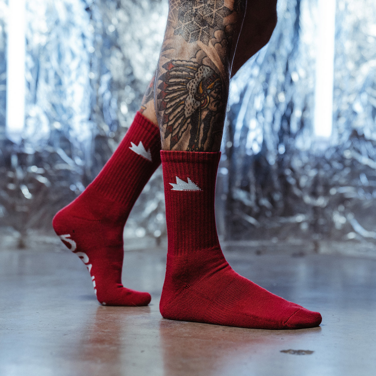 Ninja Red Rose Socks
