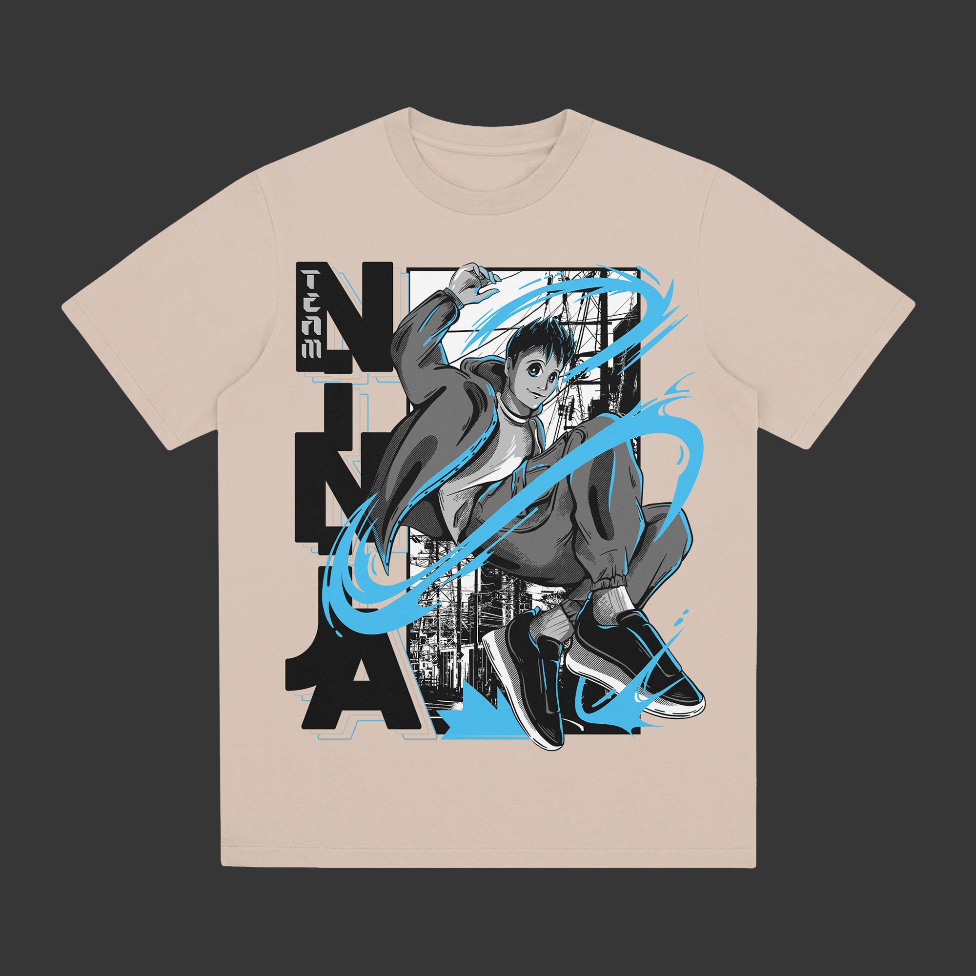Anime '25 V2 Sand Tee • Team Ninja
