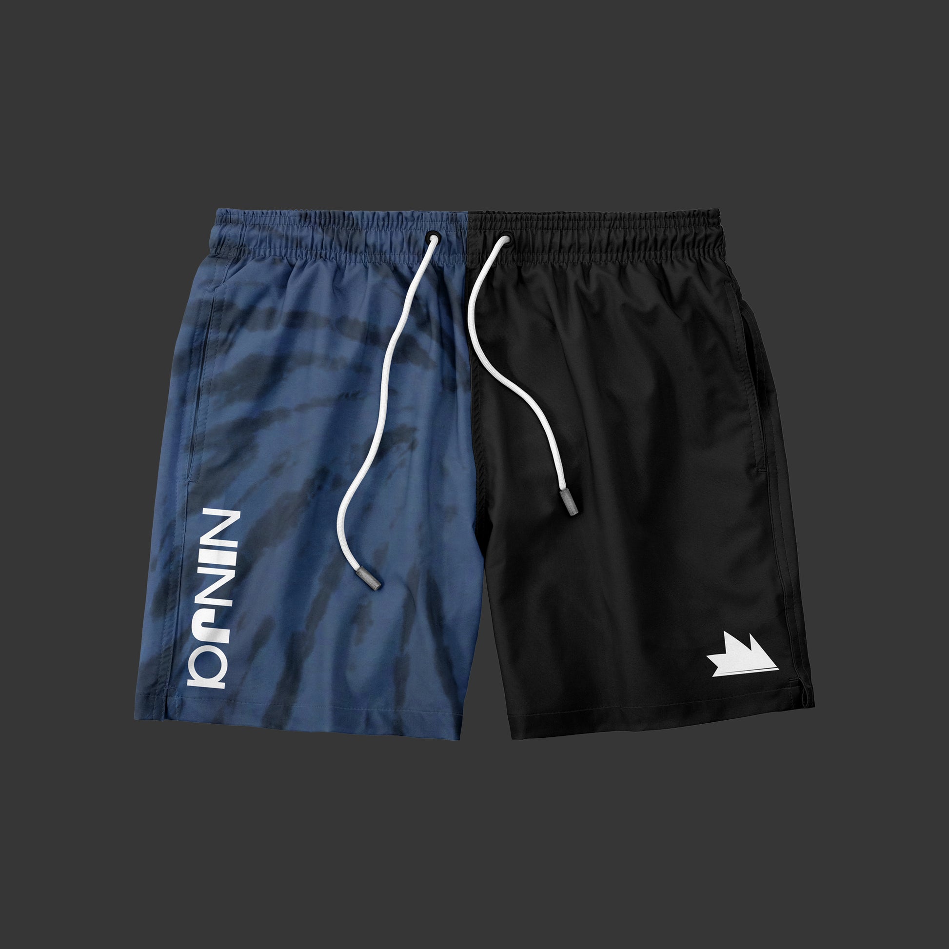 Ninja Navy/Black Colorblock Shorts