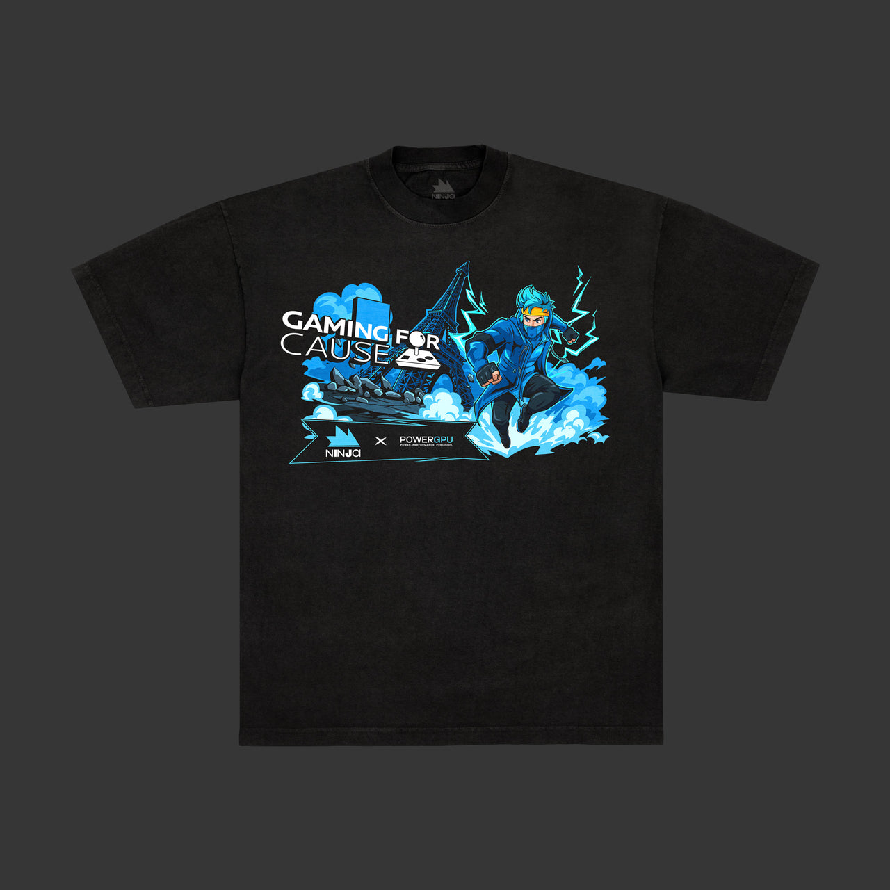 Ninja x Power GPU 'GFC' Black Tee
