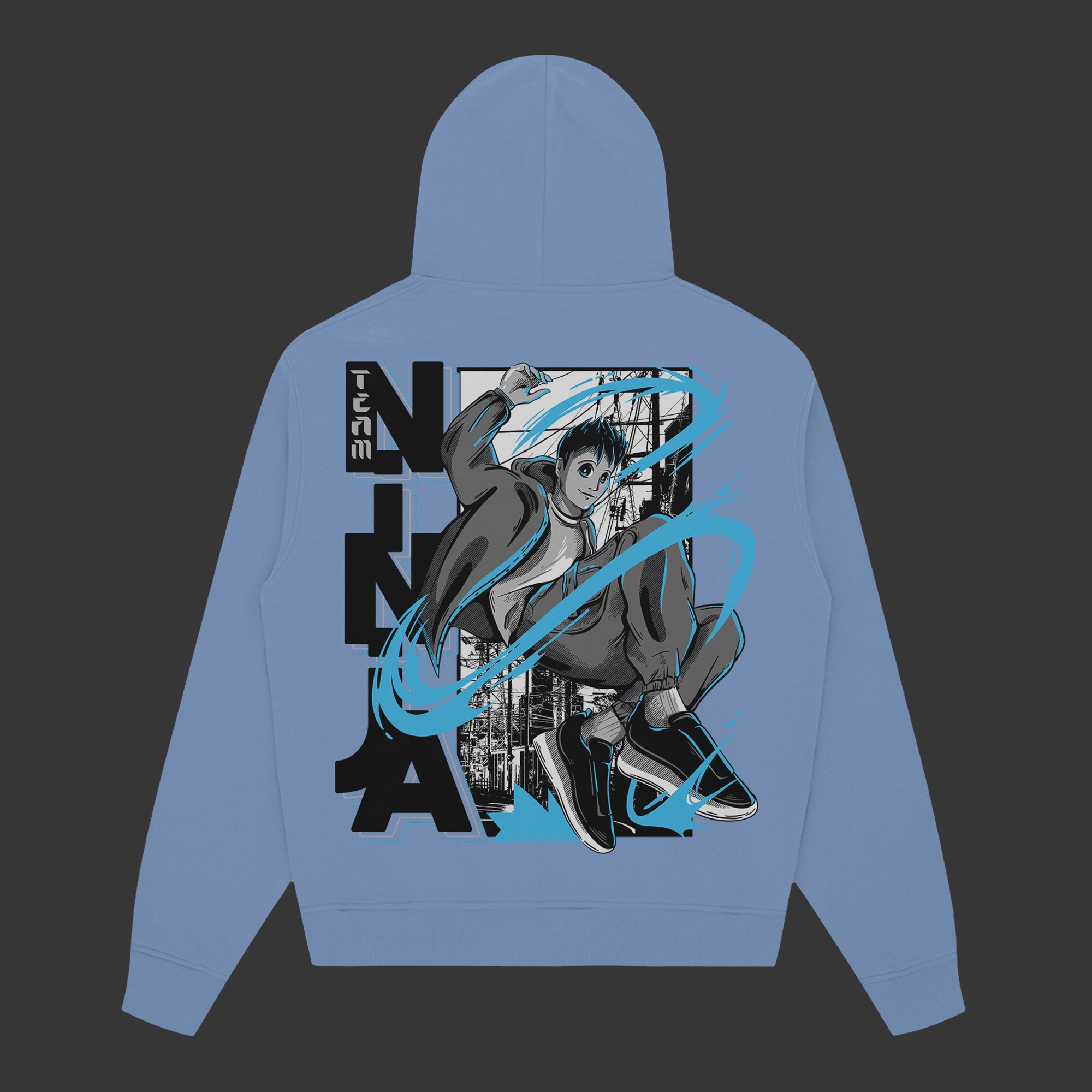 Anime '25 V2 Blue Hoodie • Team Ninja Anime '25 V2 Blue Hoodie • Team Ninja